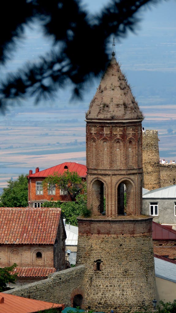 Tower of Tsminda Giorgi Church, Sighnaghi, Georgia